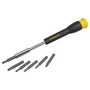 Набір біт STANLEY, Phillips, Pozidriv, Torx, Slotted, Sl1, Ph00, Pz0, Т5, ТТ10, L= 25 мм, 33 шт, пластикова коробка №3
