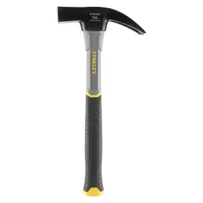 Молоток STANLEY "Coffreur Hammer" с прямым гвоздодером, вес головки 750 г, ручка из стеклопластика №4