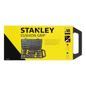 Набір викруток STANLEY "CushionGrip", 10 штук: SL6, 5x45мм; 8x150мм; 3x75мм; 6,5x150мм; 5x100мм; Pz2x45мм; Pz1x75мм; Pz2x100мм; Pz0x60мм; Pz3x150мм. №4