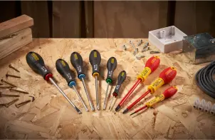 Набір викруток електрика STANLEY "FatMax VDE 1000v" з ізольованим жалом, 2 штуки: Pz1х100мм;Pz2х125мм. №10