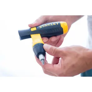 Отвертка - набор STANLEY "Pistol Grip Ratchet" с заскочним механизмом в наборе 36-тью вставками. №11