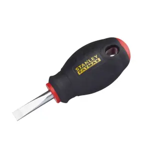 Отвертка STANLEY "FatMax® Stubby", укороченная с параллельным жалом под прямой шлиц SL6,5 х 30мм. №2