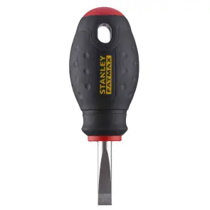 Отвертка STANLEY "FatMax® Stubby", укороченная с параллельным жалом под прямой шлиц SL6,5 х 30мм. №3