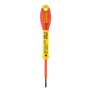 Отвертка электричество Stanley "Fatmax VDE 1000v" изолированная с жалом под прямой шлиц 2,5x50 мм. №2