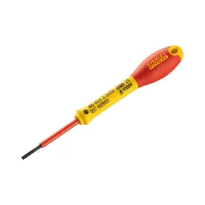 Отвертка электричество Stanley "Fatmax VDE 1000v" изолированная с жалом под прямой шлиц 2,5x50 мм. №4