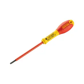 Отвертка электричество STANLEY "FatMax VDE 1000V" изолированная с жалом под прямой шлиц 4х100мм №4