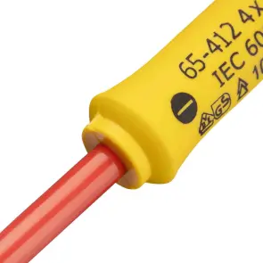 Отвертка электричество STANLEY "FatMax VDE 1000V" изолированная с жалом под прямой шлиц 4х100мм №7