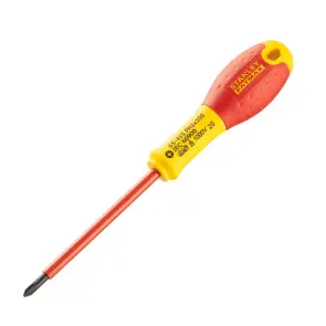 Викрутка електрика STANLEY "FatMax VDE 1000V" ізольована з жалом під шліц Ph1х100мм №3