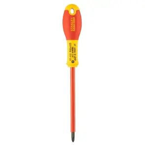Викрутка електрика STANLEY "FatMax VDE 1000V" ізольована з жалом під шліц Ph2х125мм №2