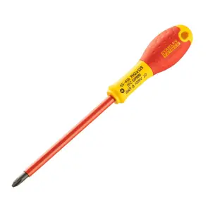 Викрутка електрика STANLEY "FatMax VDE 1000V" ізольована з жалом під шліц Ph2х125мм №4