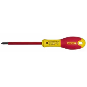 Викрутка електрика STANLEY "FatMax VDE 1000V" ізольована з жалом під шліц Pz0х75мм №2