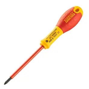 Викрутка електрика STANLEY "FatMax VDE 1000V" ізольована з жалом під шліц Pz1х100мм №2
