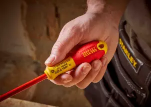 Викрутка електрика STANLEY "FatMax VDE 1000V" ізольована з жалом під шліц Pz2х125мм №10
