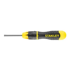 Викрутка-набір STANLEY"Multibit", L=250мм, реверсивна, 10 біт : SL 6.6, 5мм; Ph1, 2; Pz1, 2; Torx T10, T15; квадрат№1и2. №5