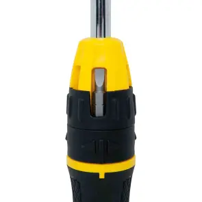 Викрутка-набір STANLEY"Multibit", L=250мм, реверсивна, 10 біт : SL 6.6, 5мм; Ph1, 2; Pz1, 2; Torx T10, T15; квадрат№1и2. №11