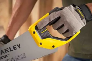 Ножовка STANLEY "Jet-Cut SP", длина 380мм, поперечный и продольный чистый разрез, 7 зубов на дюйм №7