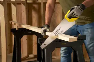 Ножовка STANLEY "Jet-Cut SP", длина 450мм, поперечный и продольный чистый разрез, 7 зубов на дюйм №5