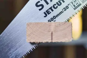 Ножівка STANLEY " Jet-Cut SP", довжина 500мм, поперечний і подовжній чистий розріз, 7 зубів на дюйм. №6