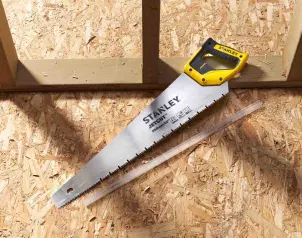 Ножовка STANLEY "Jet-Cut" по гипсокартону, длина 550мм, 7 зубов на дюйм, групповое расположение зубов. №6
