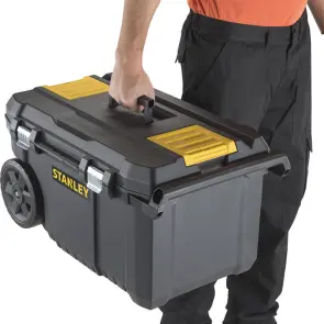 Ящик STANLEY "ESSENTIAL CHEST", 665x404x344 мм, обсяг 50 л, пластиковий, колеса і телескопічна ручка, вантажопідйомність 40 кг. №14
