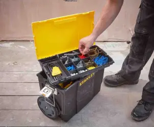 Ящик STANLEY "MOBILE WORKCENTER 3 в 1", 475x284x630мм, на колесах, пластмассовый №6