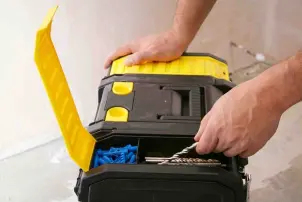 Ящик STANLEY "MOBILE WORKCENTER 3 в 1", 475x284x630мм, на колесах, пластмассовый №12