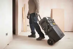 Ящик STANLEY "FatMax Mobile Work Station Cantilever", 549 x 733 x 413мм, с колесами, раздвижной, с 3-мя секциями, пластмассовый, многофункциональный. №8