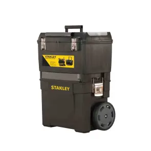 Ящик STANLEY "IML Mobile Work Center 2 in 1", 473x302x627мм, на колесах, пластмассовый. с органайзерами в крышке. №2