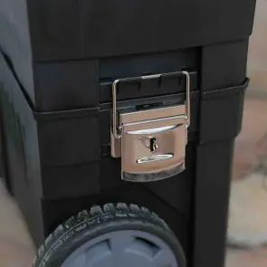 Ящик STANLEY "IML Mobile Work Center 2 in 1", 473x302x627мм, на колесах, пластмассовый. с органайзерами в крышке. №5