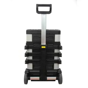 Ящик STANLEY "FatMax® Rolling Workshop", 568x893x389мм, на колесах, металопластмасовий, сірий №4