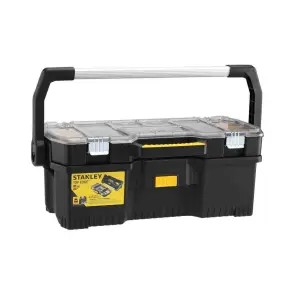 Ящик STANLEY 24", 670x323x251мм, професійний, пластмасовий, відкритий з органайзером. №2