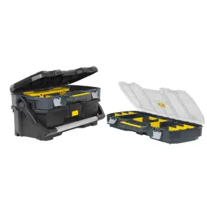 Ящик STANLEY 24", 670x323x251мм, професійний, пластмасовий, відкритий з органайзером. №6