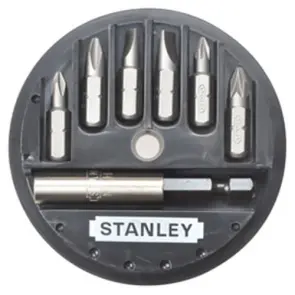 Набір біт STANLEY, Philips, Pozidriv, PH1, PH2, PZ1, PZ2, L = 25 мм, 7 шт, пластикова коробка №2