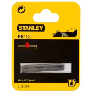 Ніж для торцевого рубанка STANLEY "RВ5", прямій - для фальцювання і для робіт в кутах, L=50мм, 5шт. №3