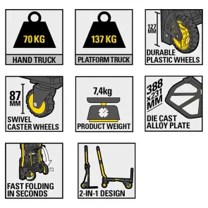 Тележка грузовая раскладная STANLEY SXWT-FT585 №8