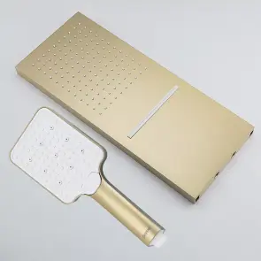 Встроенная душевая система GAPPO G7107-73, 3 режима, латунь, золотой сатин №4