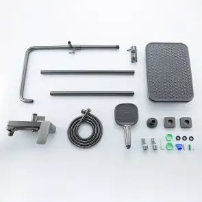 Душевая система GAPPO G2428-9, 3 функции, латунь, оружейная сталь №3