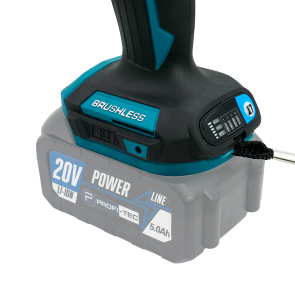 Акумуляторний імпульсний гвинтоверт PROFI-TEC PID1820BL POWERLine (без акумулятора та зарядного пристрою, коробка) №9