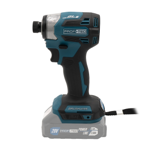 Акумуляторний імпульсний гвинтоверт PROFI-TEC PID1820BL POWERLine (без акумулятора та зарядного пристрою, кейс) №4