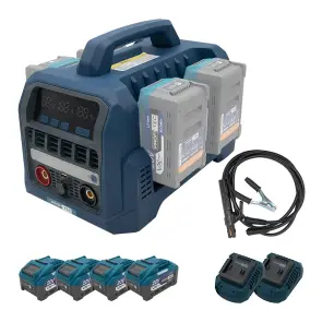 Акумуляторний зварювальний апарат PCWM12080VX Max (4×PT2080VXmax (8.0 Aг), двопортовий зарядний пристрій №3