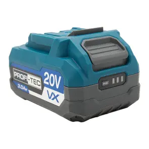 Батарея PROFI-TEC PT2030VX NEW (20 В / 3.0 Aг, високострумова, з індикатором та елементами 10C) №9