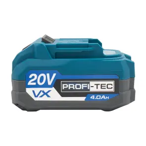 Аккумуляторная батарея PROFI-TEC PT2040VX NEW (20 В / 4.0 Ач, высокотоковая, с индикатором) №2