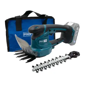 Акційний КОМПЛЕКТ PROFI-TEC: Акумуляторна газонокосарка EcoCut 51 Pro 40 В (2×20 В) + Акумуляторні ножиці-кущорізи PHT1110 + 2×PT2080EP (8.0 Аг), ЗП QBCD20/4 dual quick, коробка №4