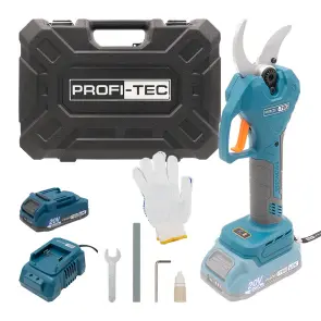 Акумуляторний секатор PROFI-TEC PES40 UltraCore (1×PT2020VX (2.0 Аг), зарядний пристрій) №1