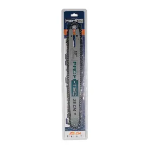 Шина та ланцюг PROFI-TEC CompactCut 25 см (1/4″, 53 ланки, 26 зубів) №1