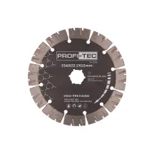Алмазний диск PROFI-TEC High-precision для штроборіза PWC156 (156×22.2×1.2 мм)