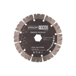 Алмазний диск PROFI-TEC High-precision для штроборіза PWC156 (156×22.2×1.2 мм) №1