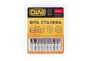 Біта SL6*25мм (10шт/уп) СИЛА №1