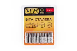 Біта РН3*25мм (10шт/уп) СИЛА