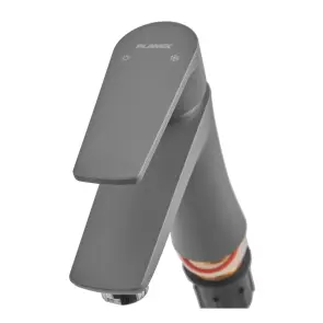 Смеситель для умывальника Plamix Oscar-001 Graphite (без подвода) (Цвет графит) (PM6097) №5